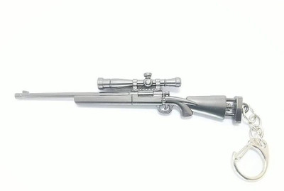 Rexter Pubg Props M24 SES Gun 3D Metal Body (120mm Length) Key Chain