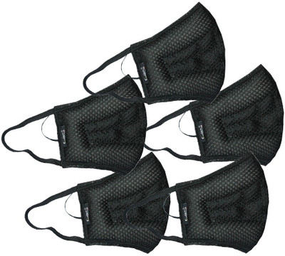 

Gills Advanced Air Pollution and Dust Mask Toby for Bike mask, Face Mask, Antipollution mask ,N99 mask for adults and children mask Toby Large/Adult Soft Black Pack of 5 Mask and Respirator