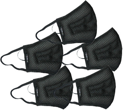 

Gills Advanced Air Pollution and Dust Mask, Bike mask, Face Mask, Antipollution mask ,N99 mask for adults and children mask Medium Soft Black Toby Pack of 5 Mask and Respirator