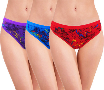 Rc. Royal Class Women Bikini Multicolor Panty(Pack of 3)