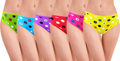 Rc. Royal Class Women Hipster Multicolor Panty(Pack of 6)