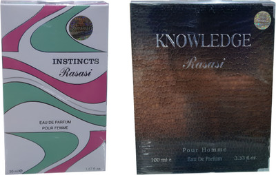 

Rasasi KNOWLEDGE AND INSTINCTS ( PACK OF 2) Eau de Parfum - 150 ml(For Men & Women)