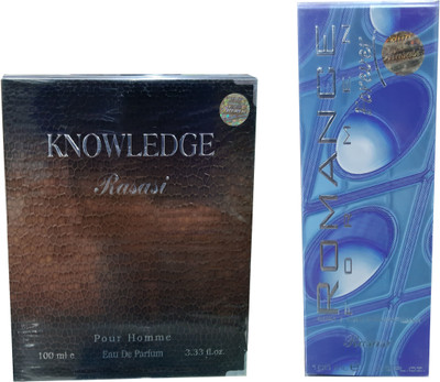 

Rasasi KNOWLEDGE AND ROMANCE ( PACK OF 2) Eau de Parfum - 200 ml(For Men)