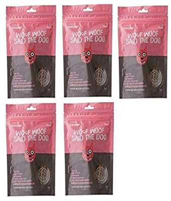 

Goofy Tails Dry Chicken Jerky & Pollock Sandwich Dog Treats Dog Treat(80 g, Pack of 5)