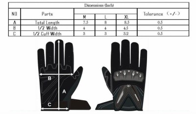 SCOYCO MC29D Half Fingered Bike Riding set of 2 Driving Gloves(Black)