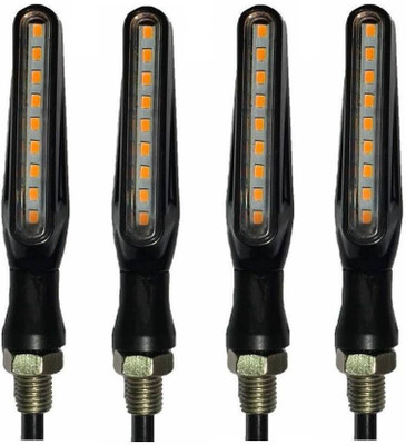 JBRIDERZ Side, Front, Rear LED Indicator Light for Bajaj Pulsar 135 LS DTS-i(Orange, White)