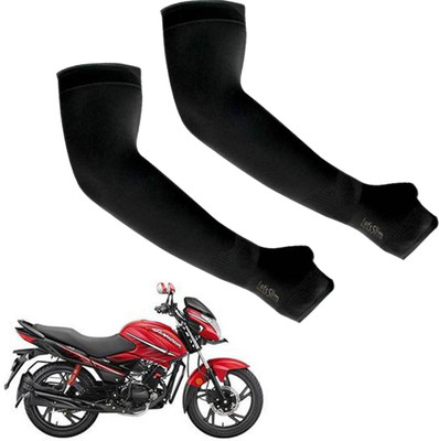 AK Art Cotton Arm Sleeve For Men & Women(M, Black)