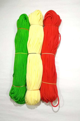 CHL MACRAME 3 COLORS SET 0F 150 M CREAM,RED,GREEN