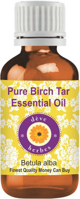 

Deve Herbes Pure Birch Tar Essential Oil (Betula alba) 100% Natural Therapeutic Grade Steam Distilled(30 ml)