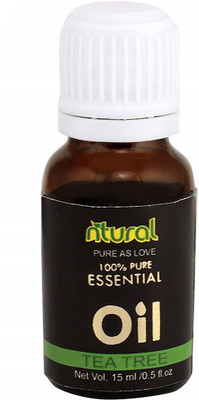

ntural Tea Tree Essential Oil 100% Pure, Tea tree oil, tea tree essential oil for skin, tea tree oil for skin acne, tea tree oil for fungal infection, tea tree oil for hair growth (15Ml)(15 ml)