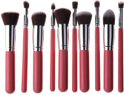 

SKINPLUS 10Pcs/Set Makeup Brush Set Premium Cosmetics Foundation Blending Blush Eyeliner (Pack of 10)(Pack of 10)