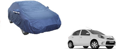 AUTO STAR Car Cover For Nissan Micra Active (With Mirror Pockets)(Blue)