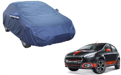AUTO STAR Car Cover For Fiat Abarth Punto (With Mirror Pockets)(Blue)