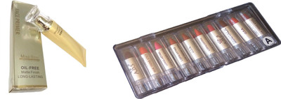 

Miss Boss set of 10 balm, matte,longlasting lipstick, Glam Oil-Free Long-Lasting Matte Finish Face Primer - 40 ml combo(Set of 2)
