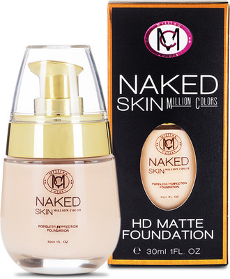 

Million Colors Naked Skin HD Matte Foundation(Nude)