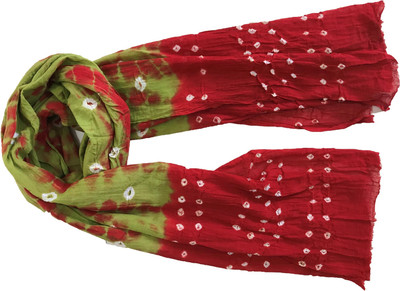 KRISH Cotton Blend Self Design Women Dupatta