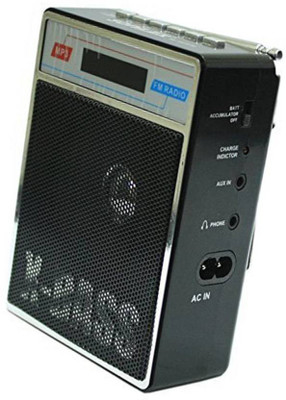

Fangtooth Premium Quality Radio Fm Supports USB pen-drive, Aux memory card FM Radio(Black)