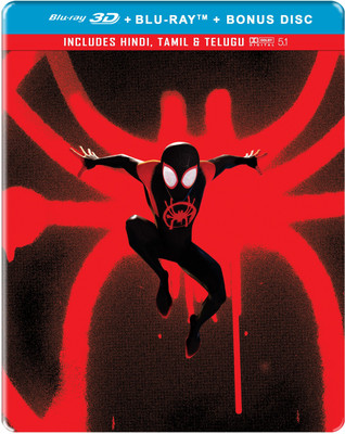 

Spider-Man: Into the Spider-Verse (Steelbook) (Blu-ray 3D + Blu-ray + Bonus Disc) (Region Free)(3D Blu-ray English)