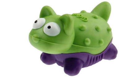 

GiGwi Suppa Puppa Cat Green X Small Puppy Rubber Squeaky Toy, Chew Toy For Dog