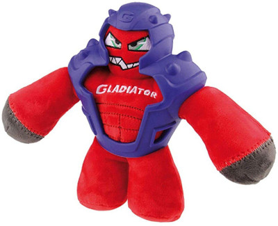 

GiGwi Gladiator Medium Red Rubber, Wool Plush Toy, Squeaky Toy For Dog