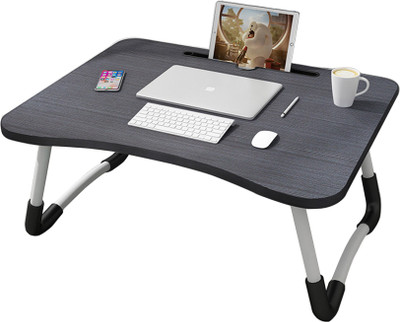 MemeHO BL Wood Portable Laptop Table(Finish Color - Black)