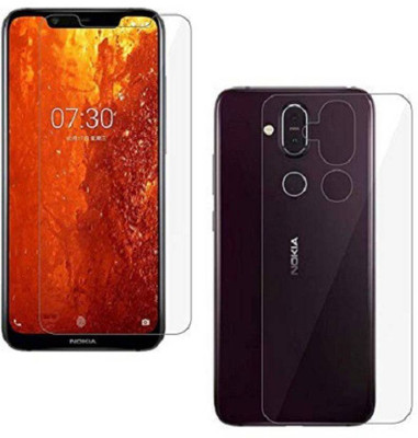 PR SMART Front and Back Tempered Glass for Nokia 7.1 Plus, {Flexible}, nokia 7.1plus(Pack of 2)