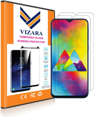 VIZARA Tempered Glass Guard for Samsung Galaxy M10(Pack of 2)
