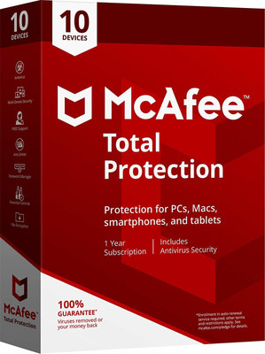 

McAfee Total Security 10 User 1 Year(Voucher)