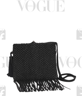 

Romari Women Casual Black Genuine Leather Sling Bag