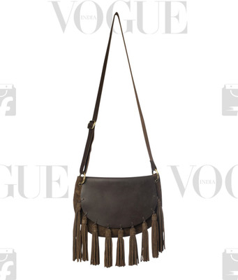 

Romari Women Casual Brown Genuine Leather Sling Bag