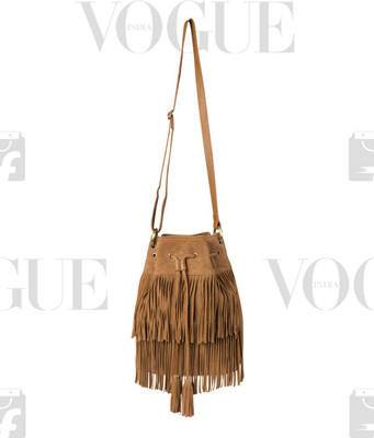 

Romari Women Casual Tan Genuine Leather Sling Bag