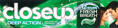 

Closeup Deep action Menthol 150 gm Toothpaste(150 g)