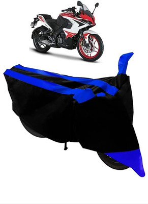 ELECTRIBLES Two Wheeler Cover for Bajaj(Pulsar 220 DTS-i, Black, Blue)