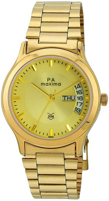Maxima watch golden hot sale
