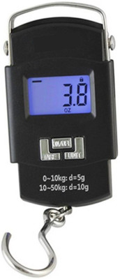 

Rorian 50Kg Portable Hanging Luggage Weight Machine Digital for Weighing Household Items Weighing Scale(Black)
