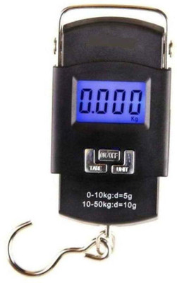 

Rorian Portable Hanging Luggage Weight Machine Digital for Weighing Household Items Weighing Scale(Black)
