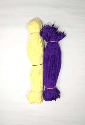 CHL MACRAME SET OF 2 COLOR cream and purple