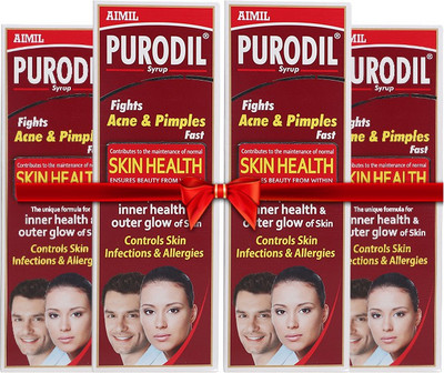 

Aimil Purodil Syrup Pack of 4 | Skin Care Supplements(800 ml)