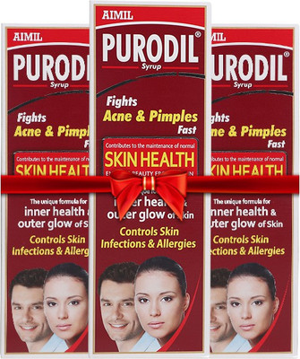 

Aimil Purodil Syrup Pack of 3 | Skin Care Supplements(600 ml)