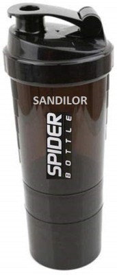 SANDILOR SPIDER 500 ml Shaker(Pack of 1, Black, Plastic)