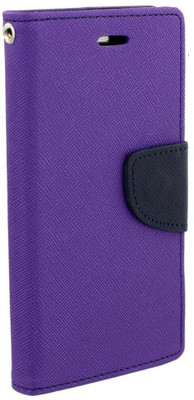 Avzax Flip Cover for Lenovo K8 Plus(Purple, Cases with Holder)