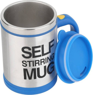 

SKYFISH Auto mixing self stirring Coffee - 400 ML Stainless Steel Mug 10 Cups Coffee Maker(Blue)