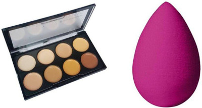 nnbb CONCEALER AND HIGHLIGHTER Concealer with puff sponge free pack of 2 (Set of 2)(2 Items in the set)