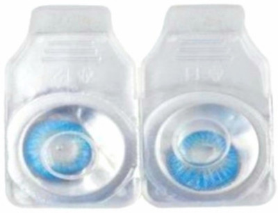

Drr teleservices Zero power eye contact lense Monthly Contact Lens(0, Sky blue, Pack of 1)
