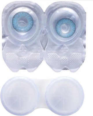 

Dannilo aqua blue party wear Monthly Contact Lens(0, blue, Pack of 2)