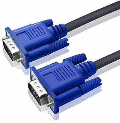 

Triangle Ant ™ 15 Pin Male To Male 1.5 Meter VGA Cable For Computer , Televisions,Desktop VGA Cable(Compatible with Computer, Televisions,Desktop, Laptop, Projector, Black, Sync and Charge Cable)