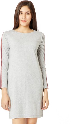 Miss Chase Women Shift Grey Dress