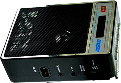 

Fangtooth SL-413 Music Player Fm Radio Supports USB pen-drive, aux memory card FM Radio(Black)
