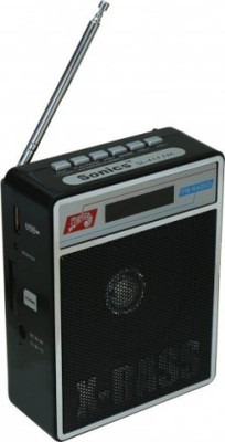 

Fangtooth SL-413 Latest Fm Radio supports USB pen drive, aux memory card FM Radio(Black)