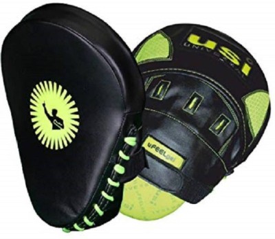 usi Coaching Curved Pad PU Neon Series For Boxing MMA Training Punch Mitt Focus Pad(Black)